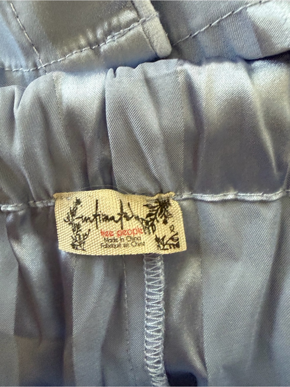 Free people PAJAMA PARTY SLEEP SET - HAZY BLUE XS - Picture 11 of 11